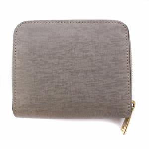 FURLA BABYLON S ZIP AROUN ONYX 財布 ラウンドファスナー ミニ レザー グレー