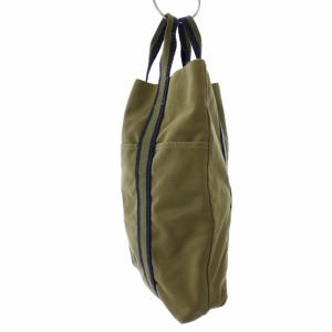 HERMES フールトゥ カバス トートバッグ ハンドバッグ キャンバス カーキ