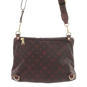 russet ショルダーバッグ ナイロン ロゴ 茶 ブラウン