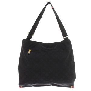 russet ショルダーバッグ ナイロン ロゴ 黒 ブラック