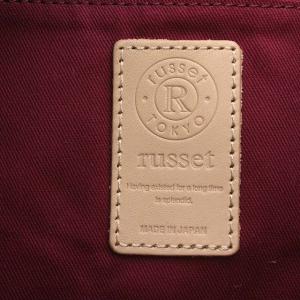 russet ショルダーバッグ ナイロン ロゴ 黒 ブラック