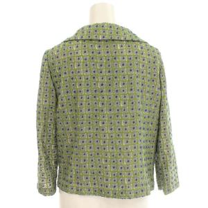 SYBILLA ジャケット シルク100% 刺繍 M グリーン 緑