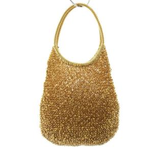 ANTEPRIMA ワイヤーバッグ ハンドバッグ PVC ゴールド オレンジ