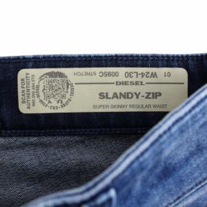 DIESEL SLANDY-ZIP デニムパンツ ジーンズ ジップフライ スキニー USED加工 W24-L30 S インディゴ 0095C