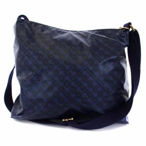 GHERARDINI roccia Softy ショルダーバッグ 斜めがけ 総柄 紺 ネイビー GH0332