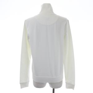 RALPH LAUREN トラックジャケット ジャンパー ジップアップ 袖ライン ラメ ワンポイント L 白 ホワイト グレー EC