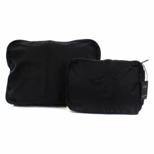 TRAVEL BAGS トラベルバッグ 2点セット バックインバック ナイロン 黒 ブラック