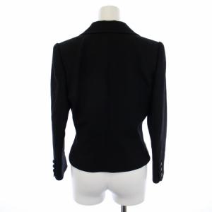 GIVENCHY HI FORMAL テーラードジャケット 総裏地 ダブル 2B ウール 10 L 黒 ブラック