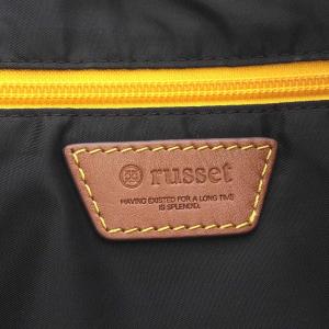 russet トートバッグ PVC ロゴ 白 ホワイト