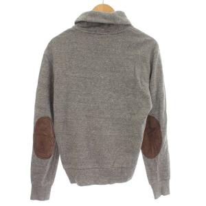 POLO RALPH LAUREN スウェット エルボーパッチ ショールカラー トレーナー XS グレー