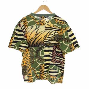 KENZO PARIS ヴィンテージ 半袖 Tシャツ カットソー 総柄 クルーネック F マルチカラー