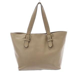 kate spade new york トートバッグ ショルダーバッグ ロゴ 編み込み カウレザー 牛革 ピンクベージュ EC