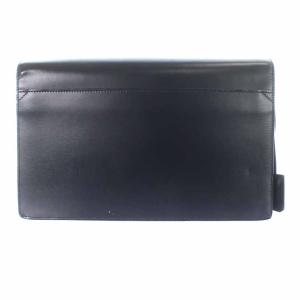 dunhill クラッチバッグ セカンドバッグ レザー 紺 ネイビー