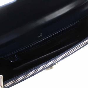 dunhill クラッチバッグ セカンドバッグ レザー 紺 ネイビー