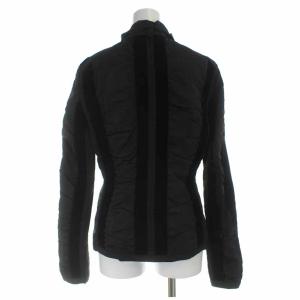 YVES SAINT LAURENT rive gauche ジャケット ギャザー ベロア 切替 F36 M 黒 ブラック