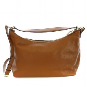 COACH ラグジュアリー ペブルド レザー セレスト EW ホーボー ショルダーバッグ 2WAY ブラウン