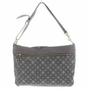 russet ワンショルダーバッグ ショルダーバッグ ナイロン レザー モノグラム グレー