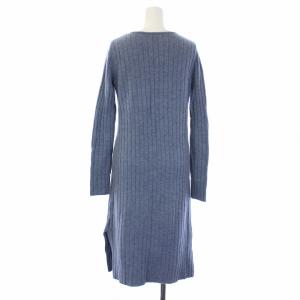 Theory CHARMANT JEVETTE TLS ワンピース ニット カシミヤ混 長袖 ひざ丈 S 青 ブルー
