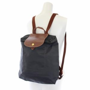 Longchamp ル プリアージュ Le Pliage Sac a Dos リュック デイパック ナイロン グレー