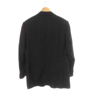 Ermenegildo Zegna テーラードジャケット シングル 3B 総裏地 サイドベンツ 本切羽 フォーマル 52R 黒 ブラック
