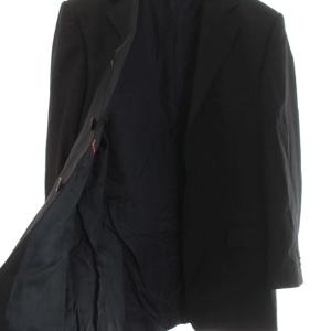 Ermenegildo Zegna テーラードジャケット シングル 3B 総裏地 サイドベンツ 本切羽 フォーマル 52R 黒 ブラック