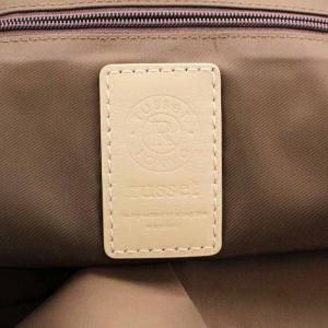 russet トートバッグ ナイロン レザー 総柄 紺 ネイビー 茶 ブラウン