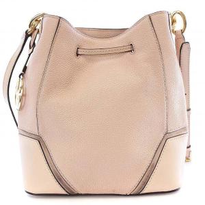 MICHAEL KORS MERCER GALLERY スモール コンバーチブル バケット ショルダーバッグ 巾着 レザー ピンク 30F9GZ5L1L1663