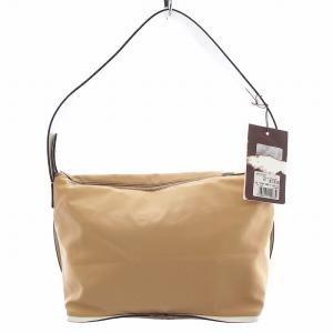 BALLY ショルダーバッグ ミニ ロゴ ナイロン ベージュ 白 ホワイト