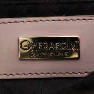 GHERARDINI ソフティ SOFTY トートバッグ 総柄 レザー グレー ピンク