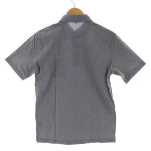 Paul Stuart ポロシャツ ボタンダウン 半袖 L 紺 ネイビー 白 ホワイト EC