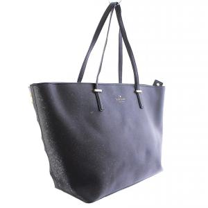 kate spade new york トートバッグ ハンドバッグ シダーストリート ロゴ レザー 黒 ブラック PXRU4423