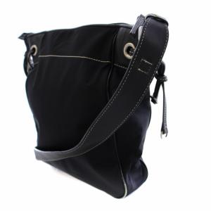 FURLA ショルダーバッグ ナイロン レザー 黒 ブラック