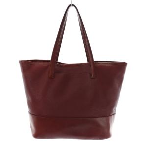 MARGARET HOWELL イデア idea トートバッグ ショルダーバッグ ロゴ レザー ボルドー EC