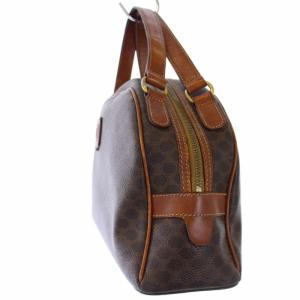 CELINE ヴィンテージ マカダム トリオンフ ハンドバッグ トートバッグ 総柄 レザー 茶 ブラウン MC97/2