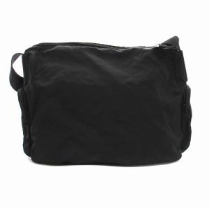PRADA ショルダーバッグ ナイロン 三角プレート 黒