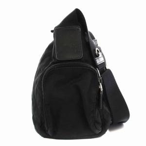 PRADA ショルダーバッグ ナイロン 三角プレート 黒