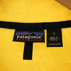 Patagonia 25450 96年製 シンチラ プルオーバー 長袖 ハイネック フリース XL イエロー