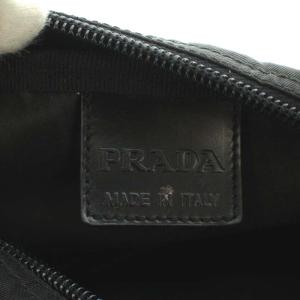 PRADA 三角プレート ポーチ ナイロン 黒 ブラック