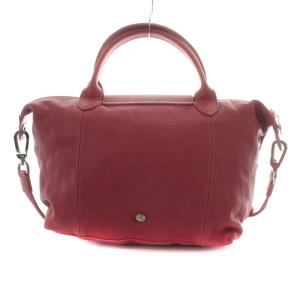 Longchamp ルプリアージュ チュイール ハンドバッグ ショルダーバッグ 2way レザー ピンク