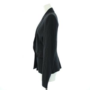 Christian Dior ブティック BOUTIQUE テーラードジャケット 総裏地 肩パット入 切替 38 M-L 黒 ブラック