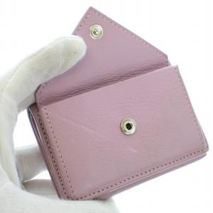 BALENCIAGA PAPER TINY ミニ 三つ折り財布 レザー 紫 ラベンダー