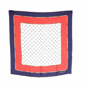 スカーフ ペイズリー柄 総柄 絹 シルク100％ 赤 紺 ベージュ