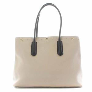 FURLA TESSA L TOTE E/W トートバッグ レザー グレー 黒 ブラック
