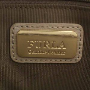 FURLA TESSA L TOTE E/W トートバッグ レザー グレー 黒 ブラック