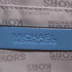 MICHAEL KORS ハンドバッグ トートバッグ レザー 水色 紺 ネイビー