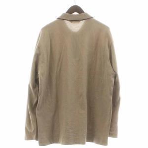 Salvatore Ferragamo ポロシャツ カットソー 長袖 刺繍 L ベージュ