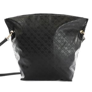 GHERARDINI ショルダーバッグ ポシェット 斜めがけ 総柄 ナイロン 黒 ブラック EC