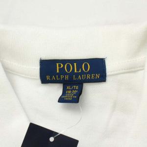 POLO RALPH LAUREN ビッグポニー ポロシャツ 半袖 コットン XL 白 ホワイト 紺 ネイビー 323670257006