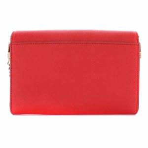 TORY BURCH ショルダーウォレット ショルダーバッグ レザー フラップ チェーン 赤 レッド
