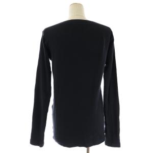 JIL SANDER カットソー チュニック ボートネック プルオーバー 長袖 L 紺 ネイビー EC